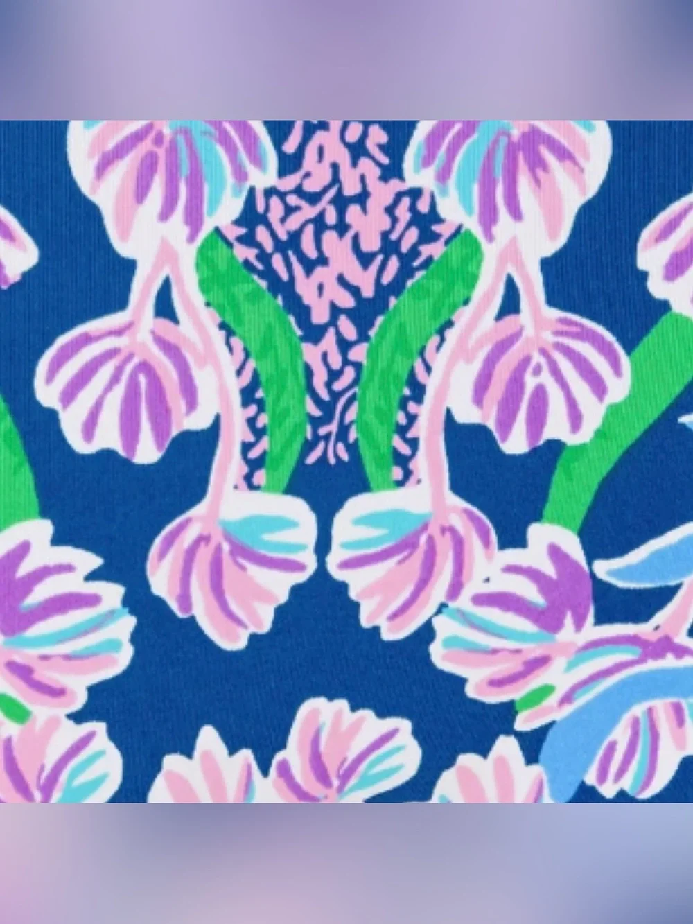Lilly Pulitzer Nayte Rashguard Swim Set in Barton Blue Secret Escape - Picture 5 of 5